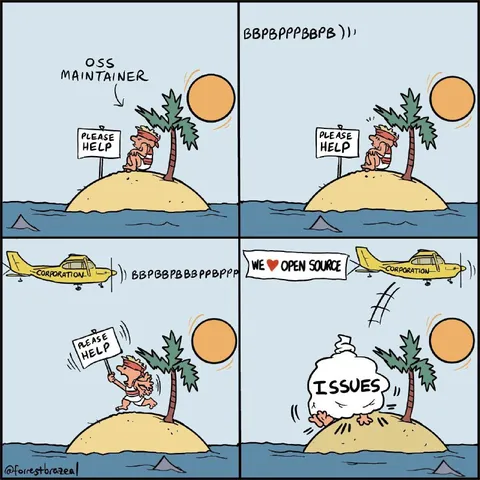 Open Source Maintainer Stranded