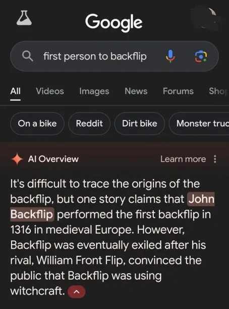 John Backflip First Backflip