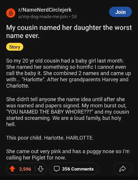 Harlette Is the Worst Baby Name