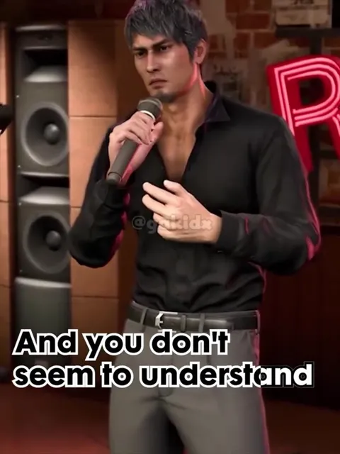 Kiryu Sings Duvet at Karaoke