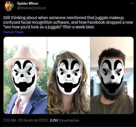 Juggalo Makeup Recognition Software