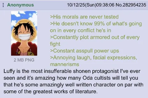 Luffy Is the Most Insufferable Protagonist