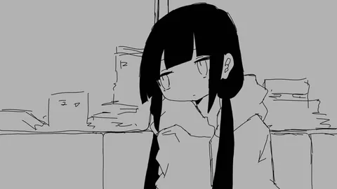 ラグトレインを聴く少女