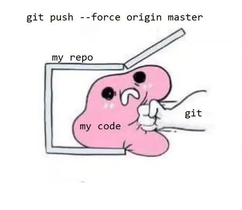 Git Force Push Punches Code