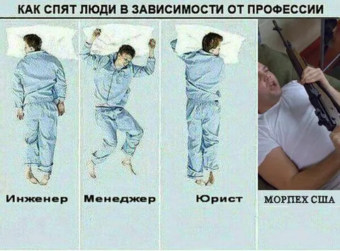 Как спят люди разных профессий