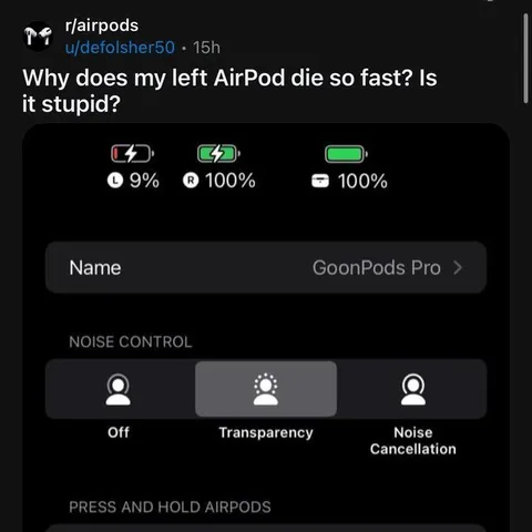 Why Does My Left AirPod Die First