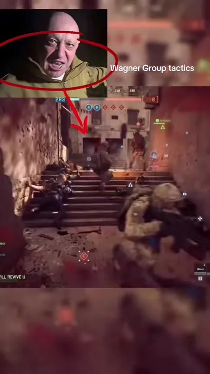 Тактика группы Вагнера на лестнице