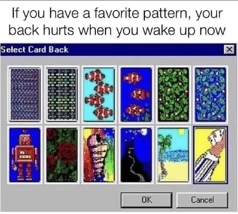 Favorite Pattern Back Pain