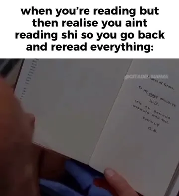 Rereading After Realizing You Read Nothing