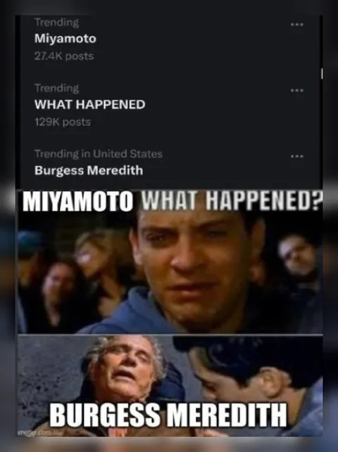 Miyamoto What Happened Burgess Meredith