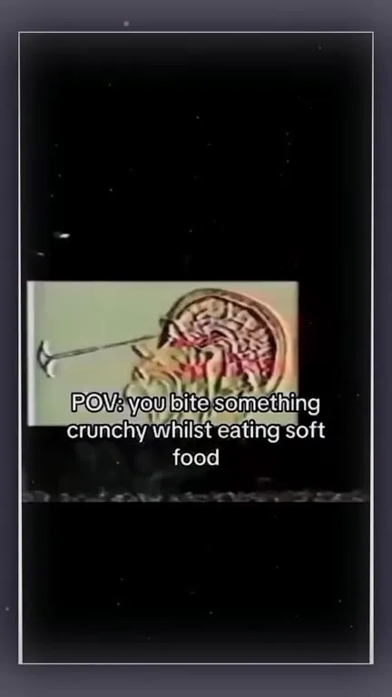 Biting Something Crunchy
