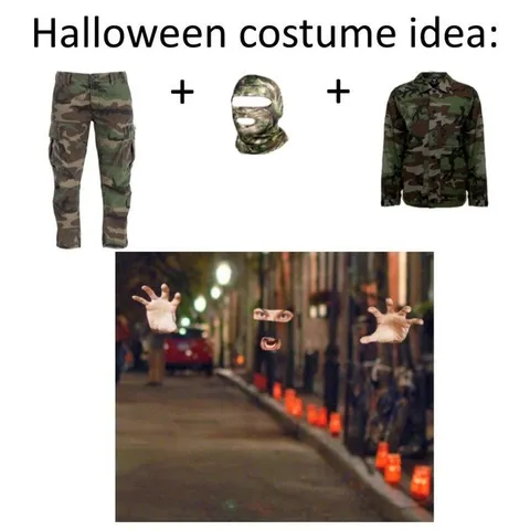Halloween Camouflage Costume Idea