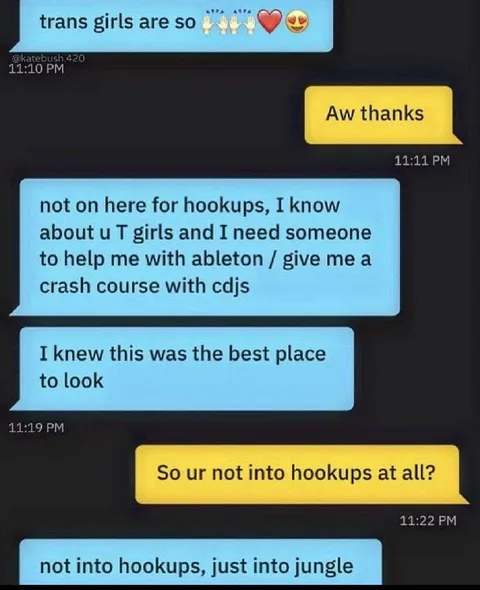 Not Into Hookups, Into Jungle