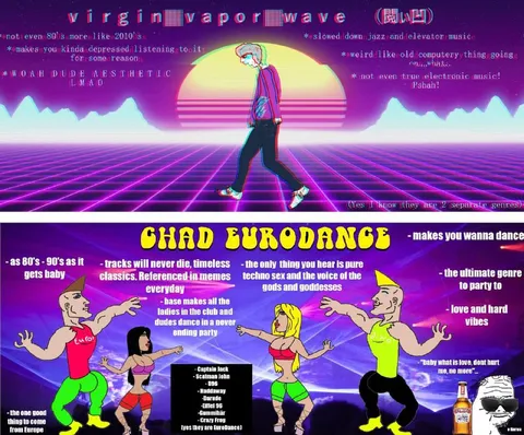 Virtual Vaporwave vs Chad Eurodance