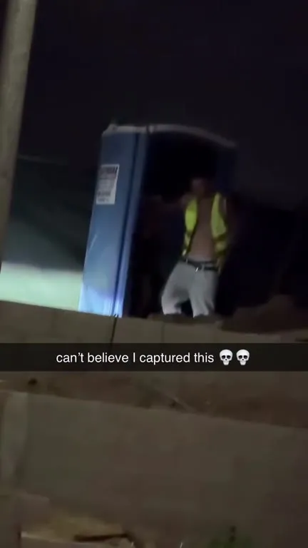 Caught Outside the Portable Toilet