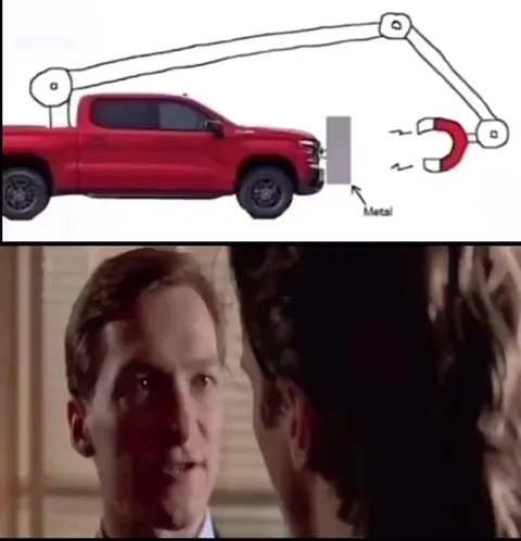 Truck Magnet Fails Miserably