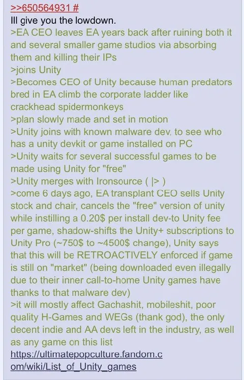 Unity CEO Corporate Ladder Rant