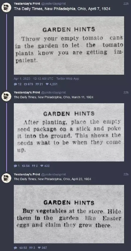 Garden Hints for Impatient Gardeners