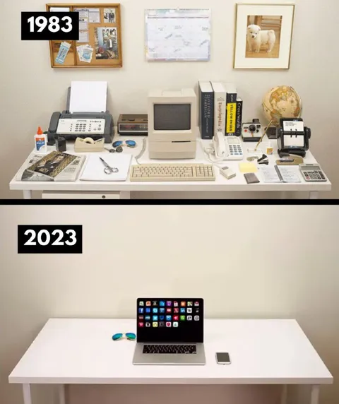 1983 vs 2023 Technology