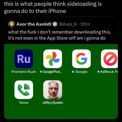 Sideloading Installs Weird Apps