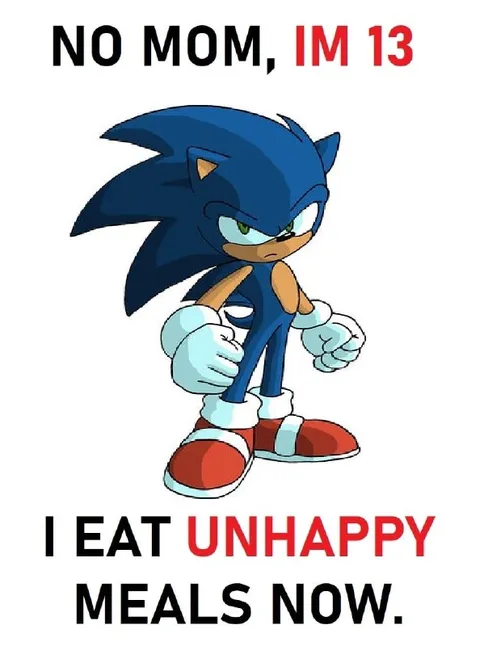 Sonic Eats Unhappy Meals