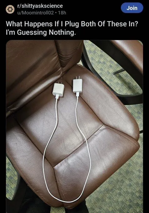 Two Chargers, One Chair
