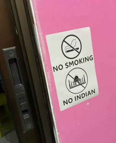 No Smoking No Indian Sign
