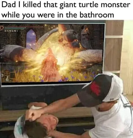 Dad Killed the Giant Turtle Monster