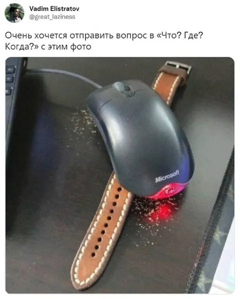 Что? Где? Когда? про мышь и часы