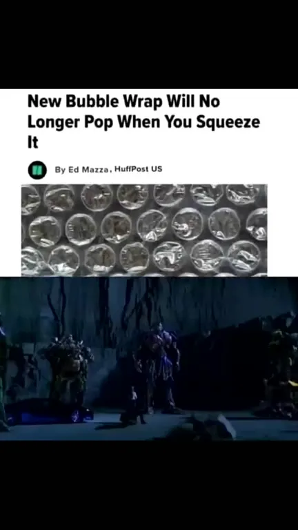 Bubble Wrap No Longer Pops