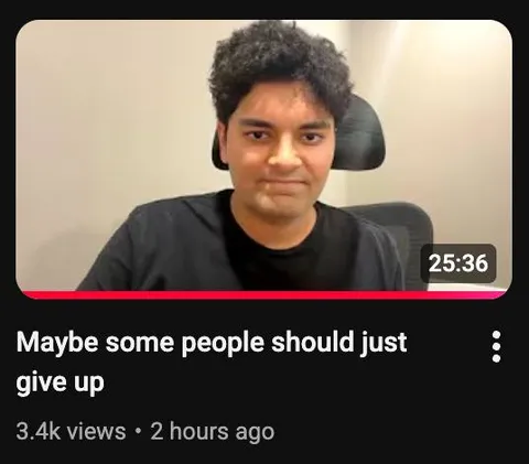 Maybe Some People Should Just Give Up