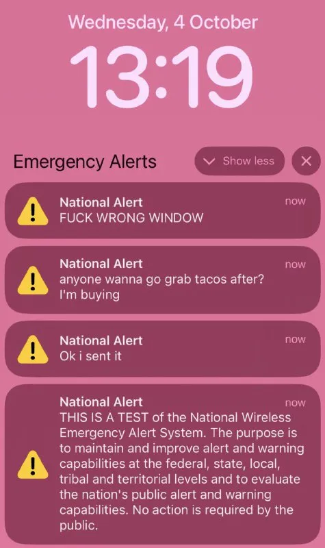 Emergency Alert Taco Plans