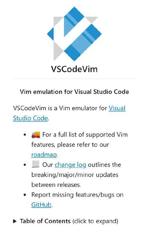 VSCodeVim Feature Roadmap