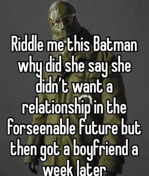 Riddle Me This Relationship Meme