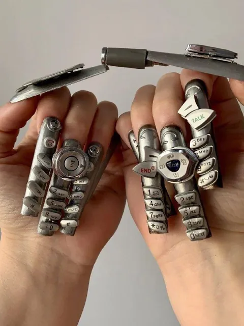 Cellphone Keyboard Nail Art