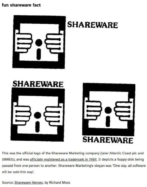 Shareware Logo History Fact