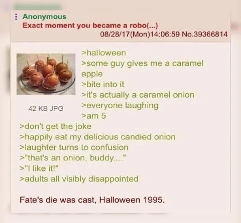 Candied Onion Halloween Confusion