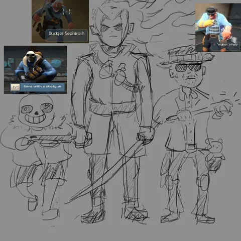 Budget Sephiroth and Friends