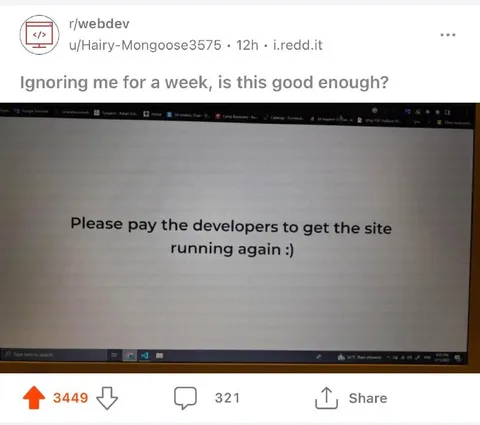 Ignoring Me for a Week