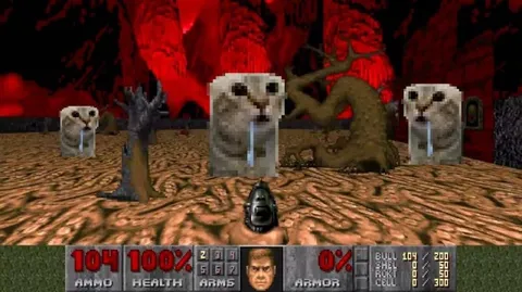 Doomguy Faces Crying Hamsters