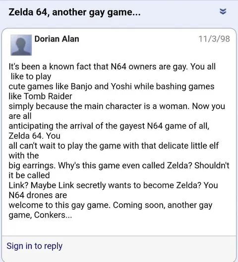 Zelda 64, Another Gay Game