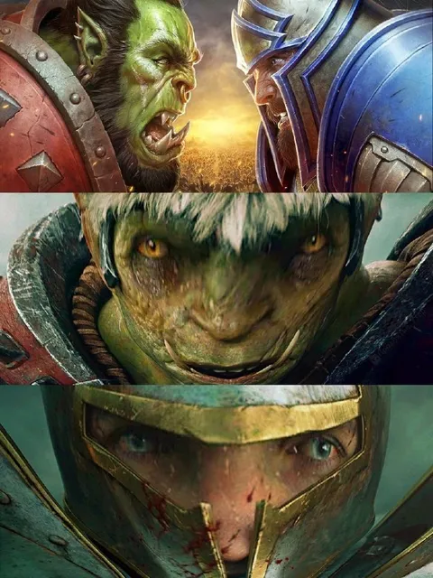 Суровые лица из Warcraft
