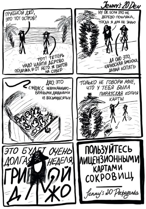 Грибной Джо и пиратская карта