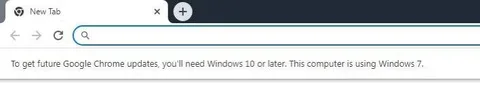 Chrome Updates Require Windows 10