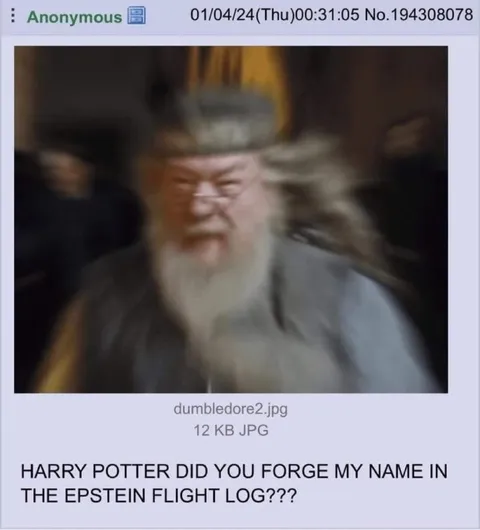 Dumbledore Epstein Flight Log