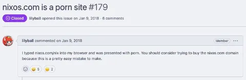 Nixos Domain Porn Site Mistake