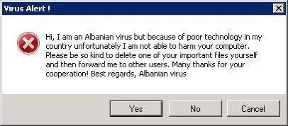 Albanian Virus Alert