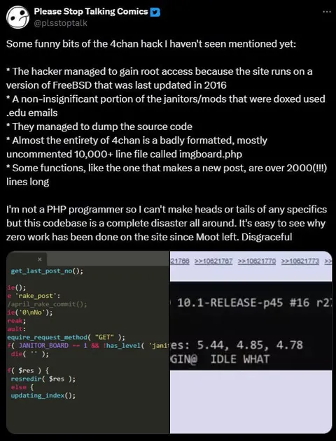 4chan Hack Source Code Disaster
