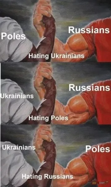 Poles Russians Ukrainians Hate Each Other