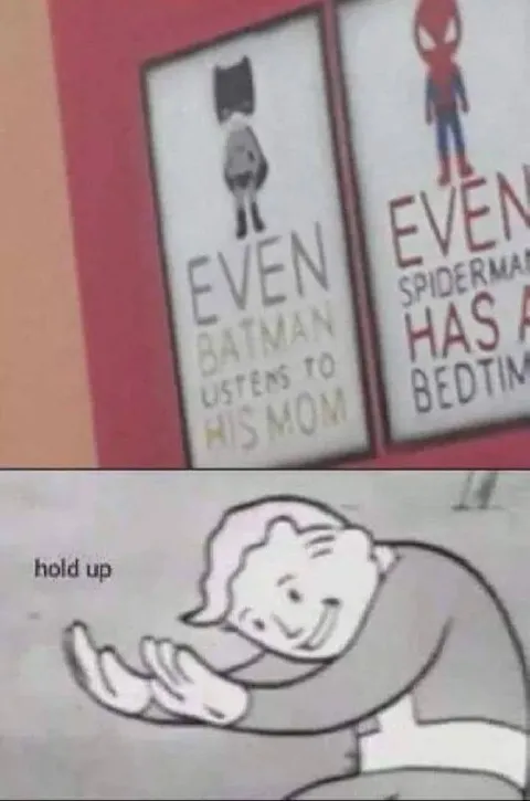 Even Batman Listens to Mom
